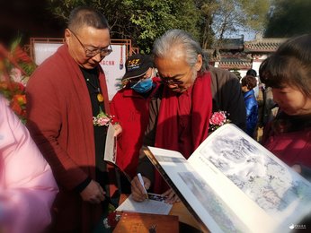 “艺旅行天下，月是故乡明”——江油籍辽宁书画摄影家刘贵平作品展在江油市李白纪念馆举行