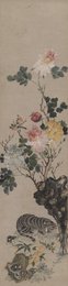 清代 谢德珠 花鸟四屏  