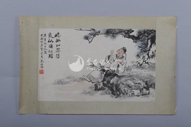 1981年朱梅村李翰林像赞镜片