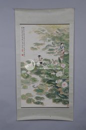 1978年朱梅村李白诗意画《越女词》镜片