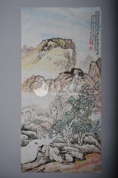 1983年戴则鸣李白诗意画《三五七言》条幅