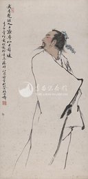 1982年范曾李白像条幅