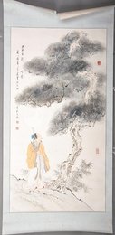 1985年孙仲威太白行吟图镜片