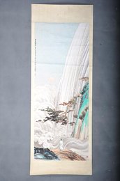 1980年李际科青莲诗意画图镜片