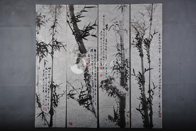 1982年安居泊墨竹屏