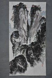 1982年敬恒团山胜景条幅